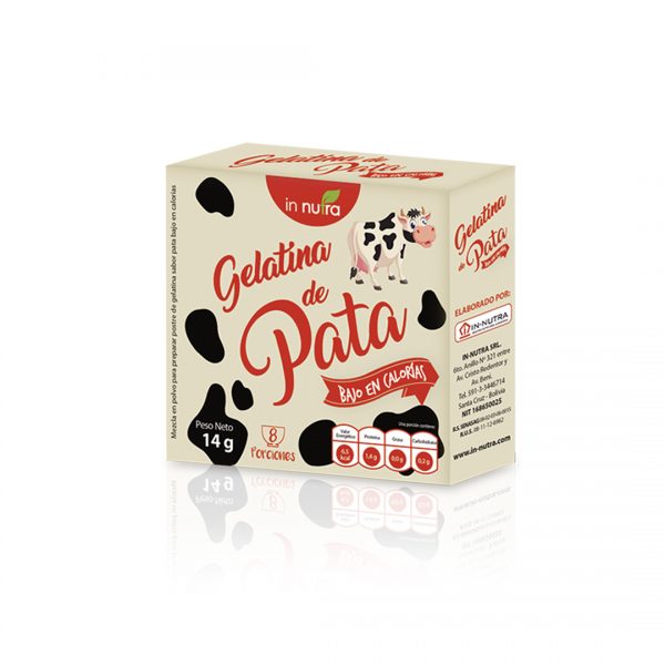 GELATINA DE PATA BAJA EN CALORÍAS