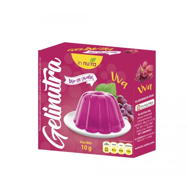 GELATINA DE UVA BAJO EN CALORÍAS